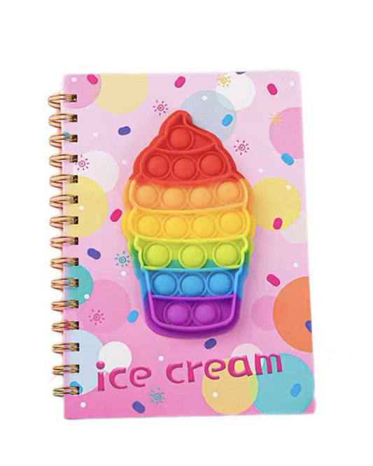 Ice Cream Push Pop Bubble Notebook