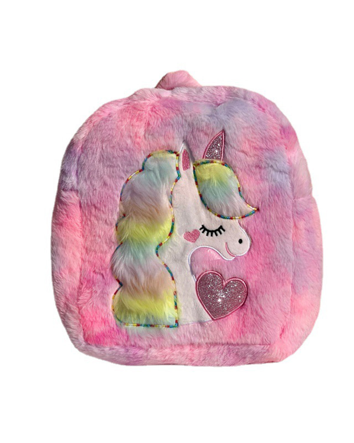 Pink Plush Unicorn Backpack