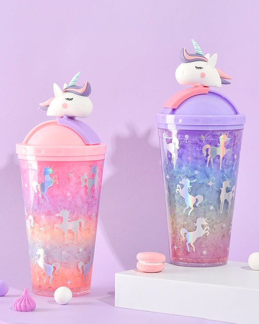 Unicorn Cup with Straw